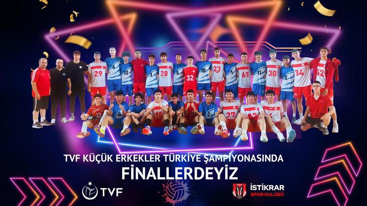 İstikrar Eğitim Gençlik ve Spor Kulübü Küçük Erkek Voleybol Takımı Türkiye Finallerinde