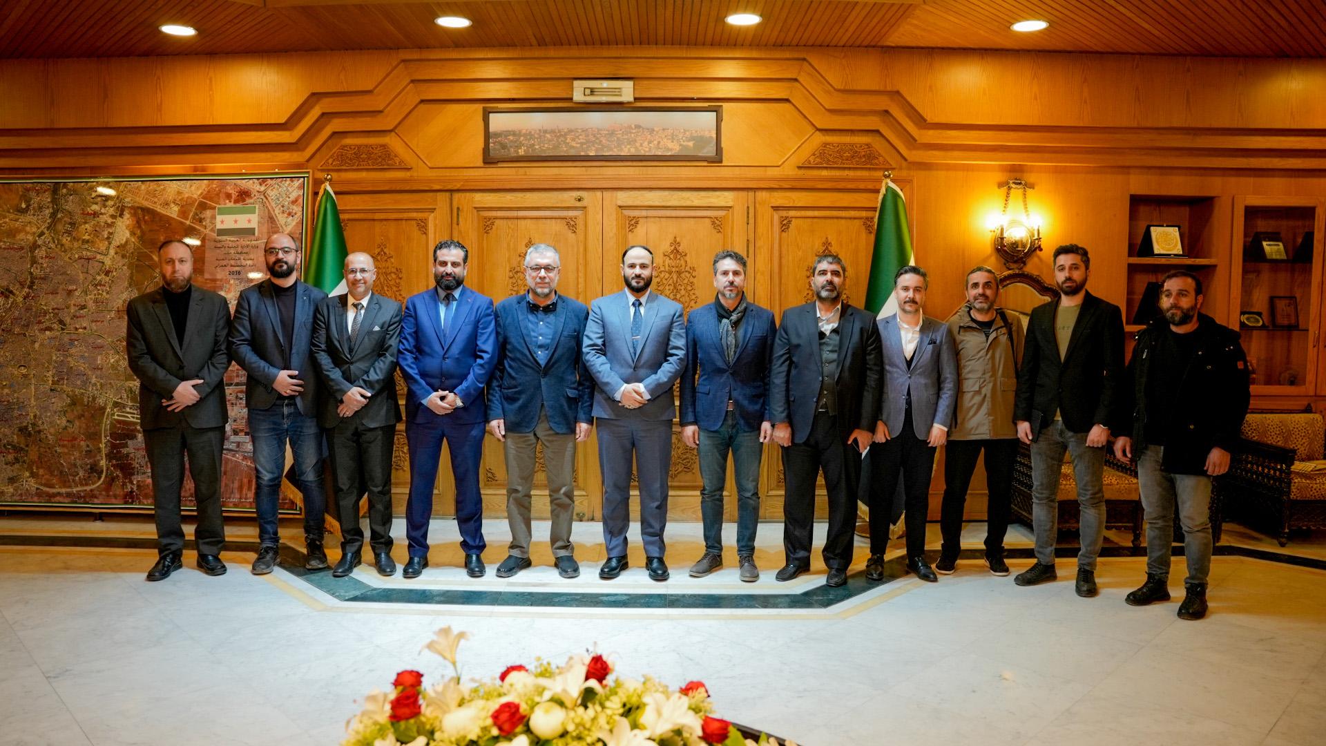 Visit to Azzam Garib, New Governor of Aleppo