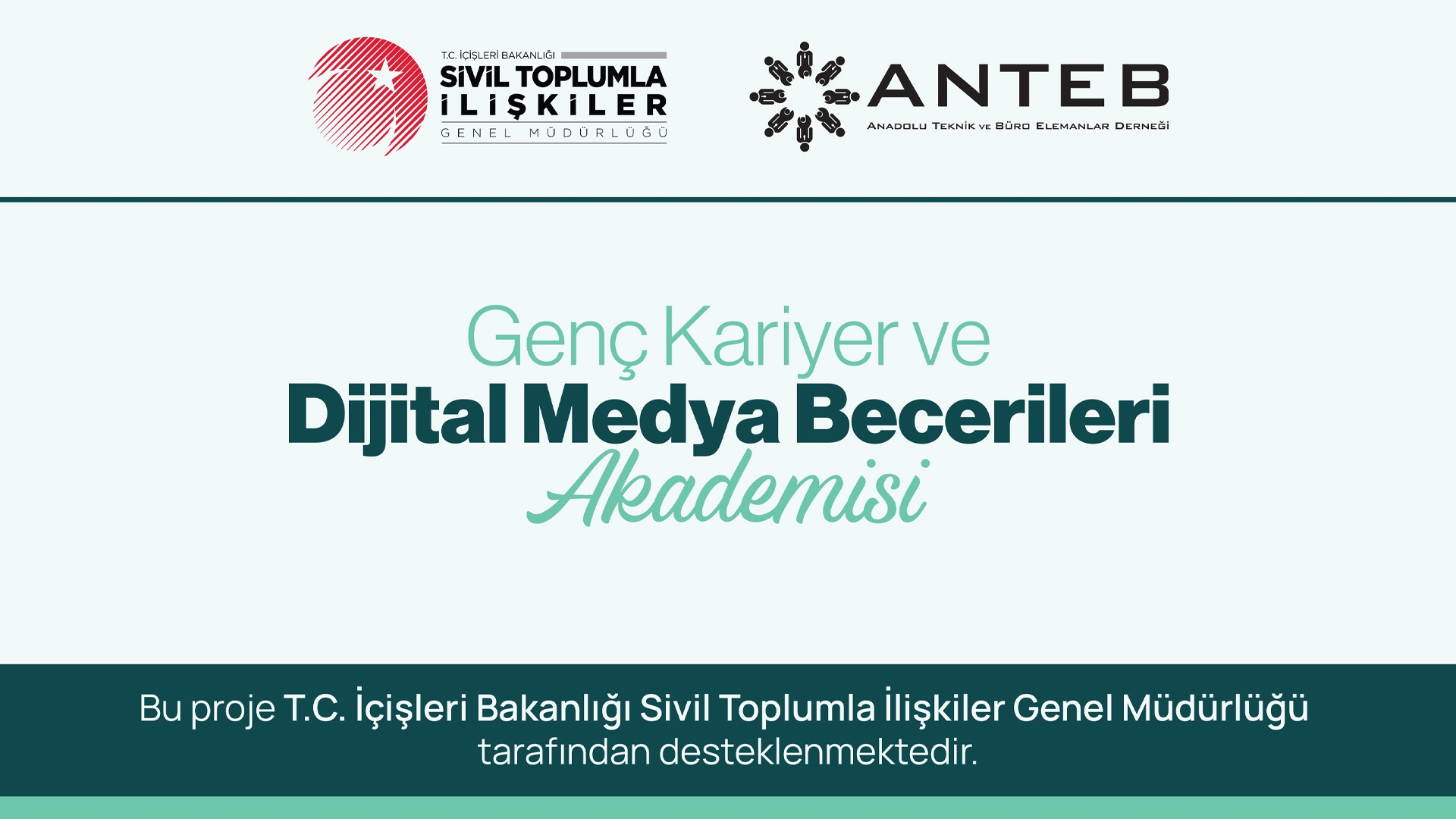 "Genç Kariyer ve Dijital Medya Becerileri Akademisi" ile Kendi Hikâyeni Dünyaya Duyur