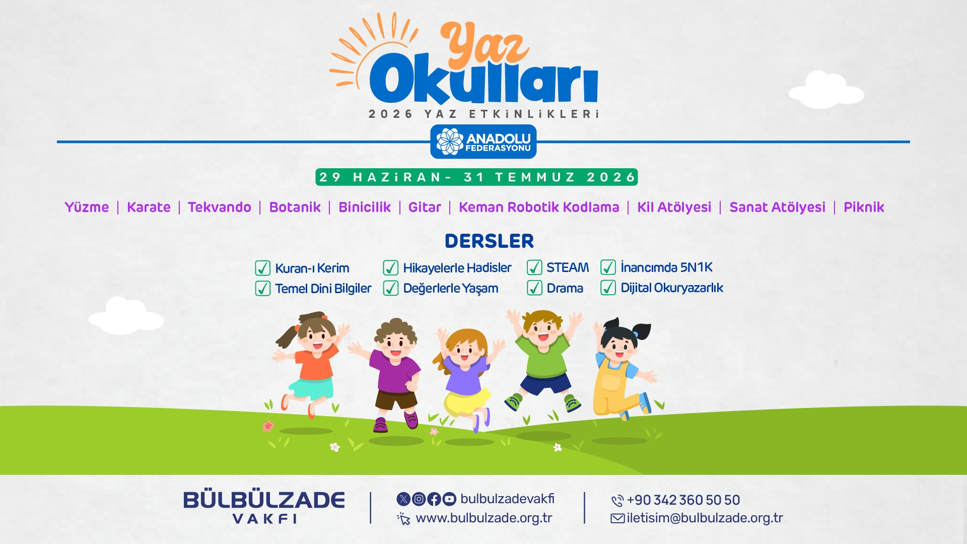Bülbülzade Foundation Summer Schools Open Their Doors for 2026