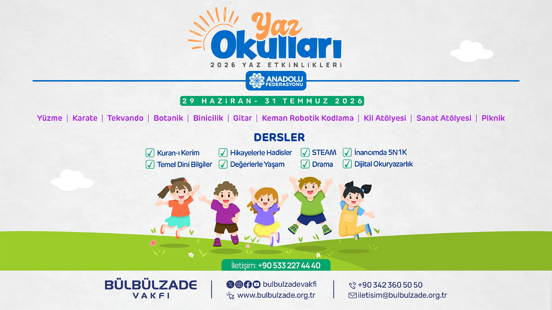 Bülbülzade Foundation Summer Schools Open Their Doors for 2026